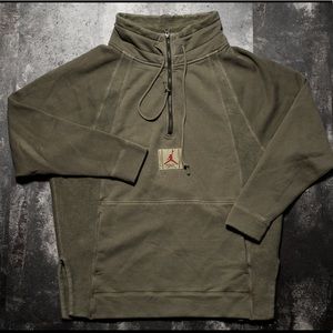 Men’s Jordan Washed Wings Quarter Zip - Green, XL